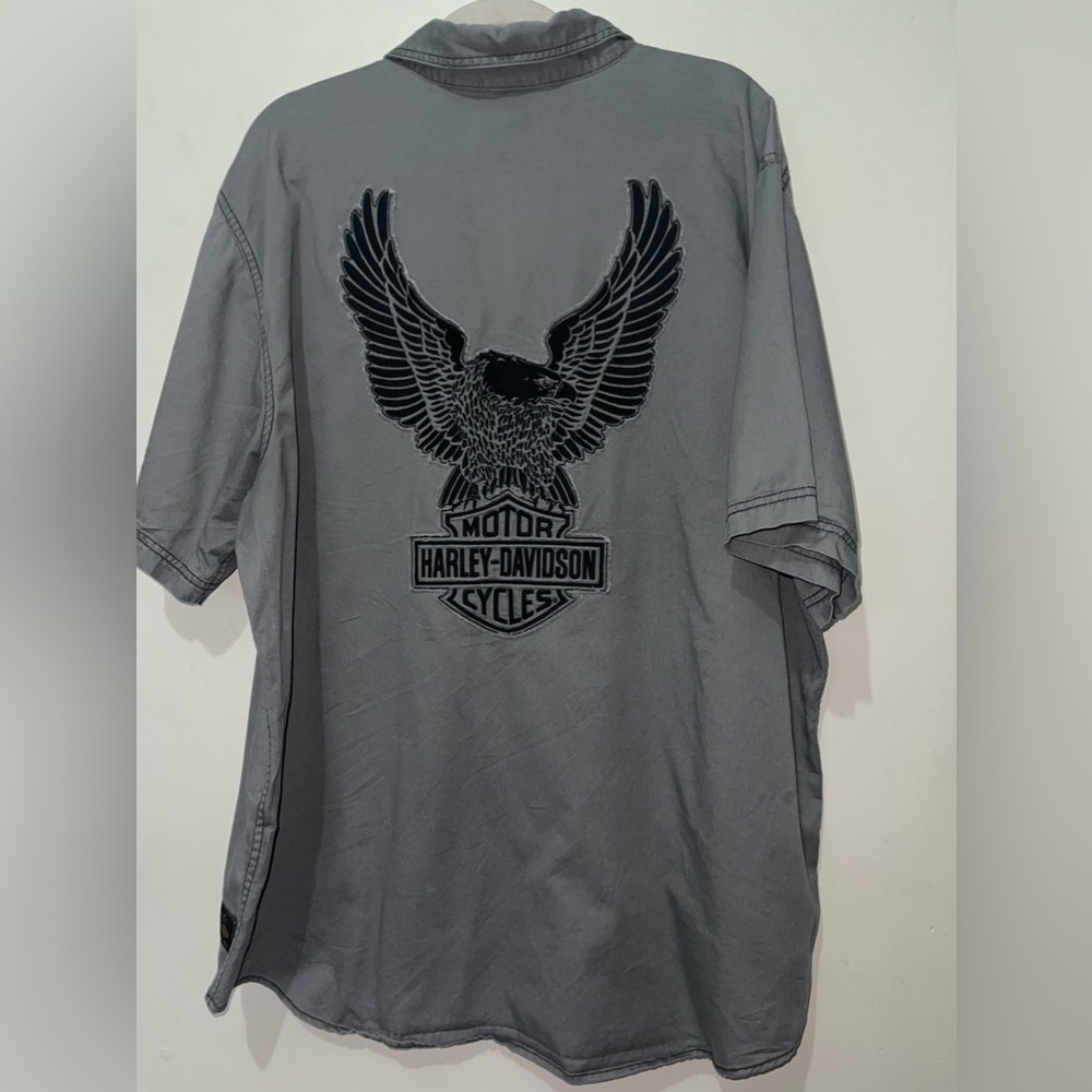 NWOT Men's Harley Davidson Embroidered Stitched Button Shirt